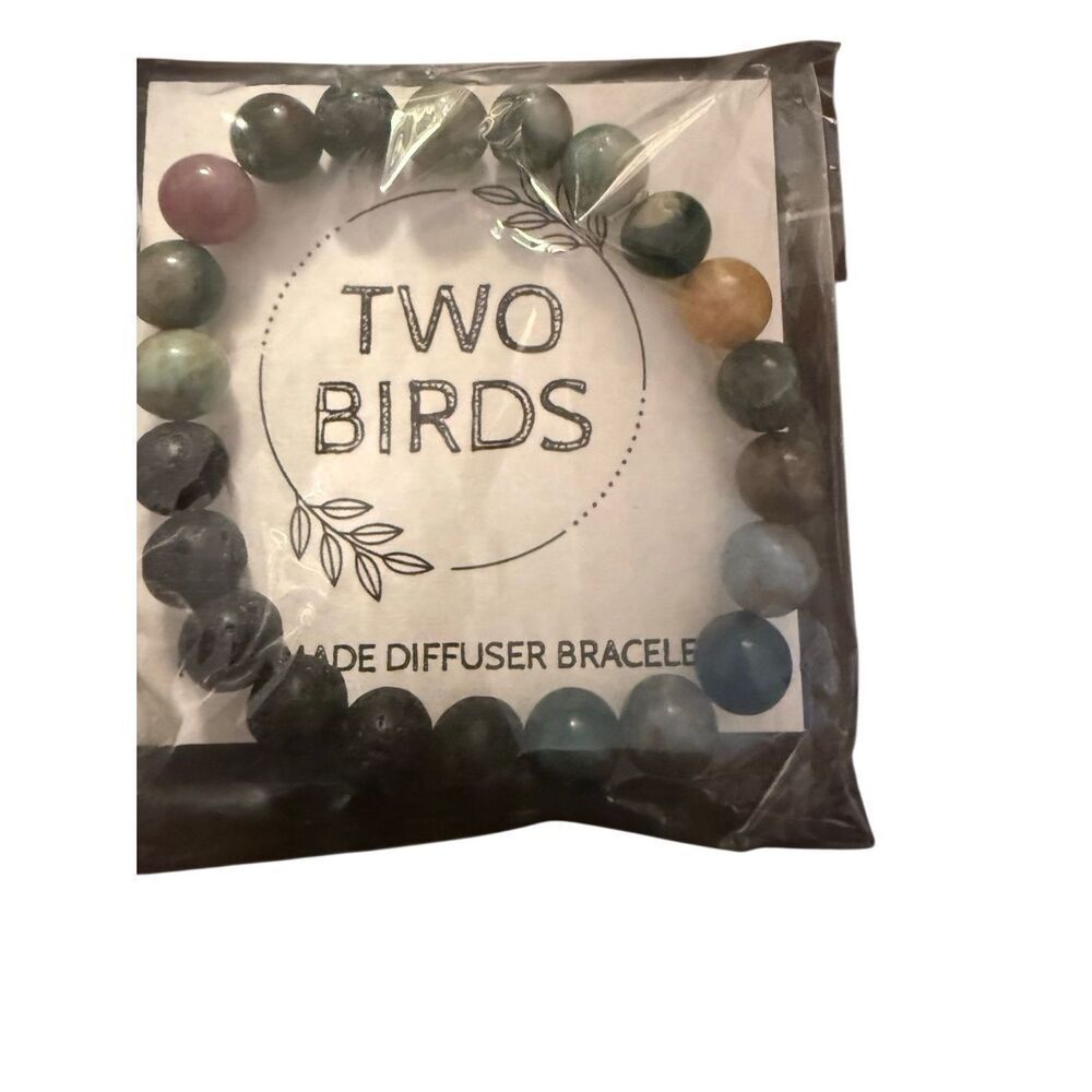 Two birds diffuser aromatherapy bracelet NEW